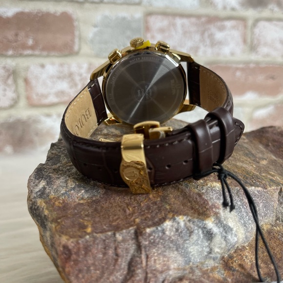 Men's Chronograph Wilton Brown
Leather Strap Watch 46.5mm NWT - Picture 7 of 12